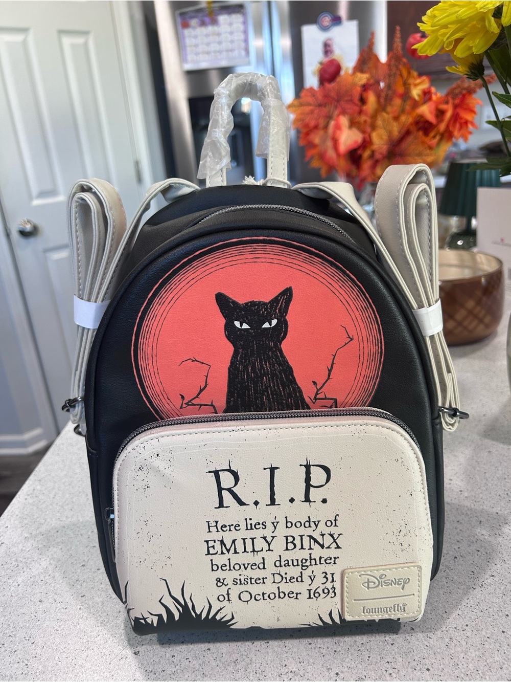 Disney Mini Glow in the Dark Backpack with Emily Binx Grave Art